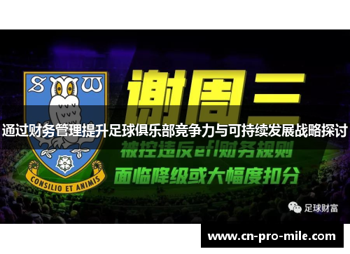 通过财务管理提升足球俱乐部竞争力与可持续发展战略探讨